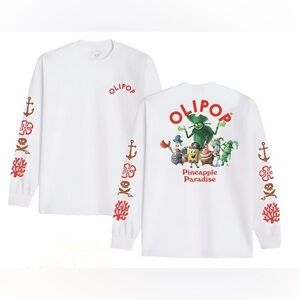OLIPOP x SpongeBob Movie 2025 Limited Edition Shirt (Large) + Koozie Bundle NEW